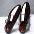 Elegant Men's Dress Shoes - Premium Business Leather Lace-up Brogue Footwear for Formal Events and Weddings